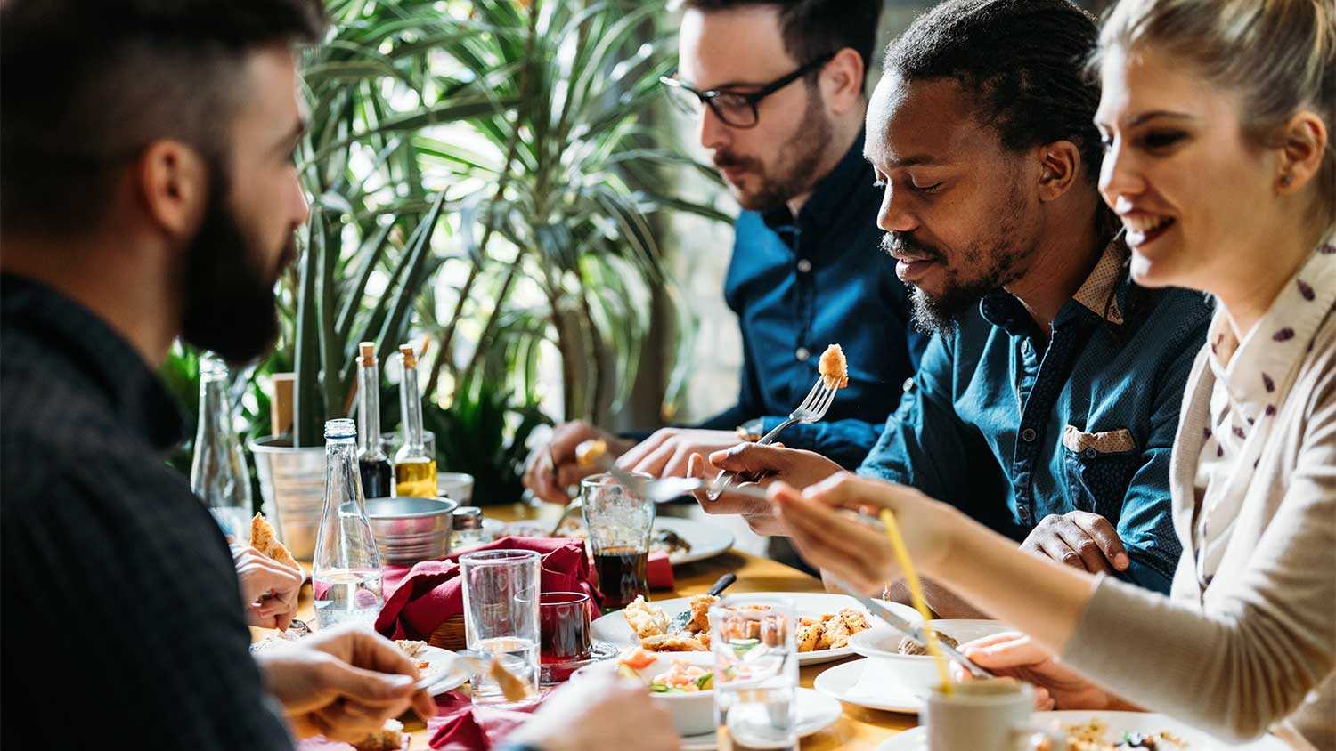 friends sharing a meal